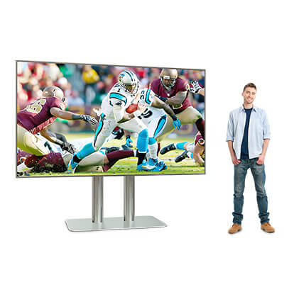 Cinema Smart TV with a male model